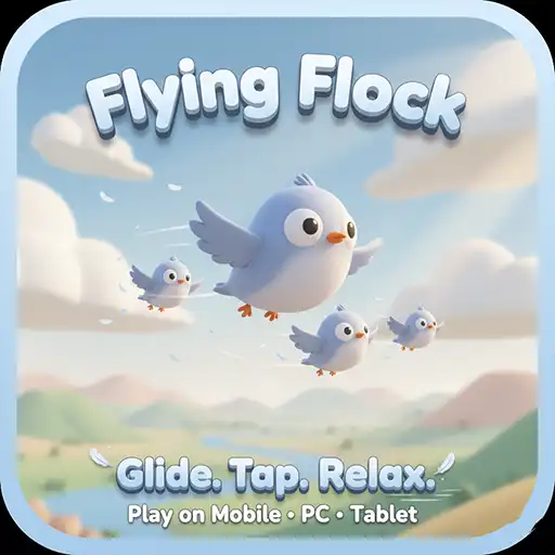 Flying Flock Relaxing Endless Bird