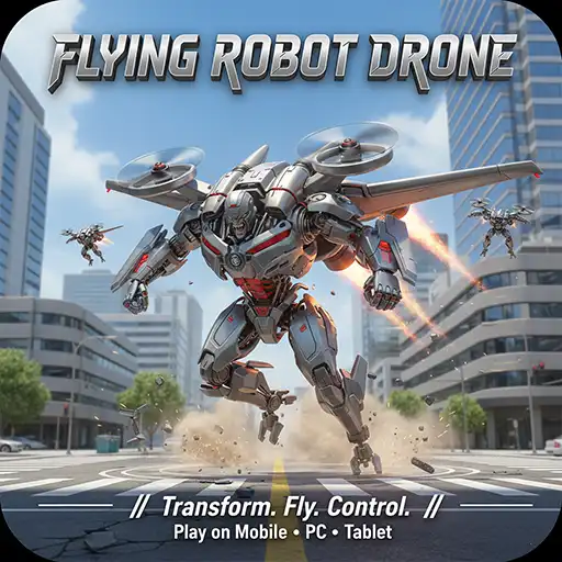 Flying Robot Drone Vehicle Control