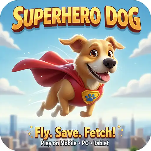 Flying Superhero Dog