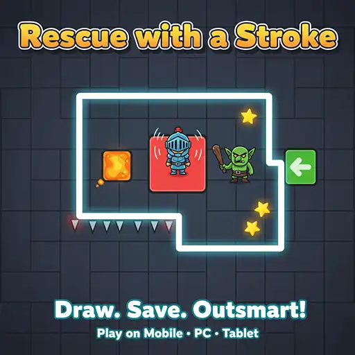 Rescue with a Stroke Draw Lines