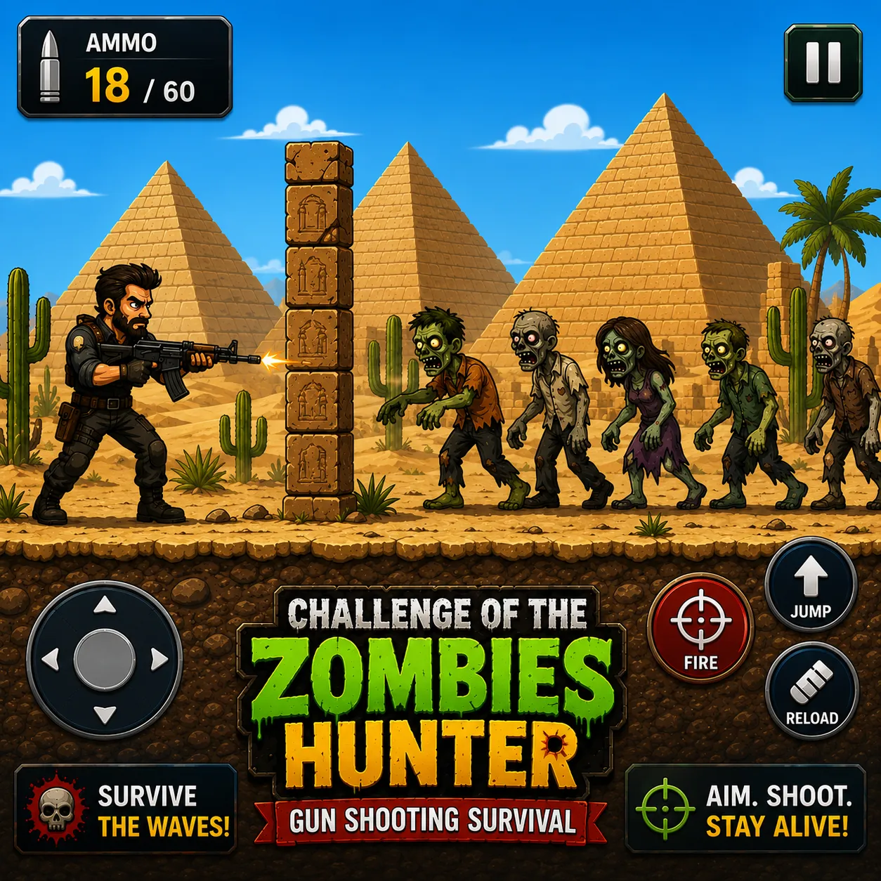 Challenge Of The Zombies Hunter Gun Shooting Survival