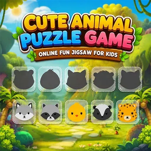 Cute Animal Puzzle Game Online Fun Jigsaw for Kids
