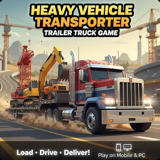 Heavy Vehicle Transporter Trailer Truck Game